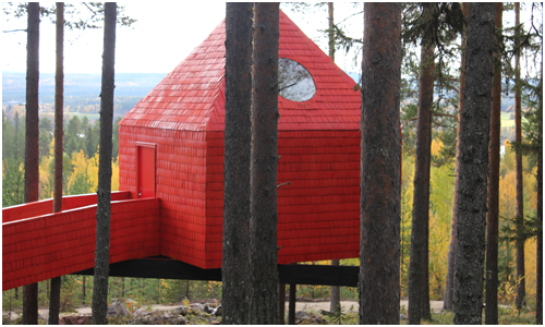 Treehouse, Sweden - Blue Cone