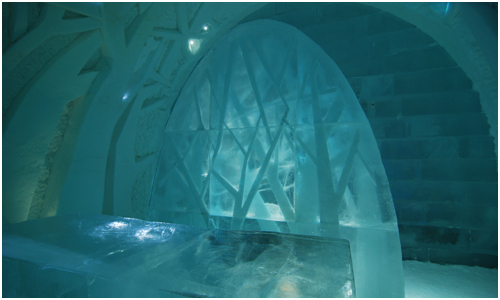 Icehotel forest of trees