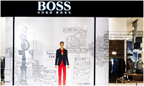Hugo Boss Love Story Paris Store