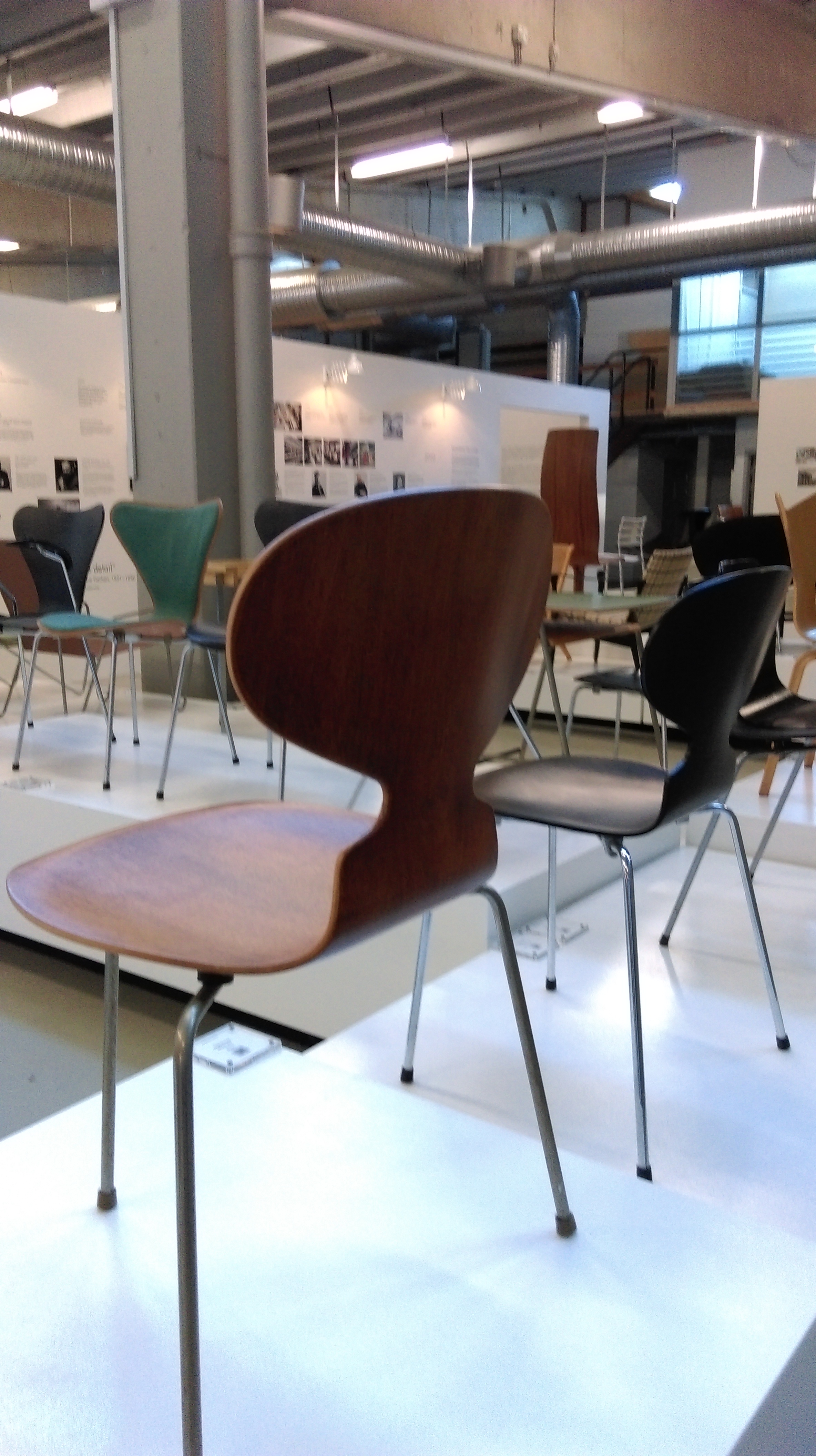 Arne Jacobsen's ant chairs.