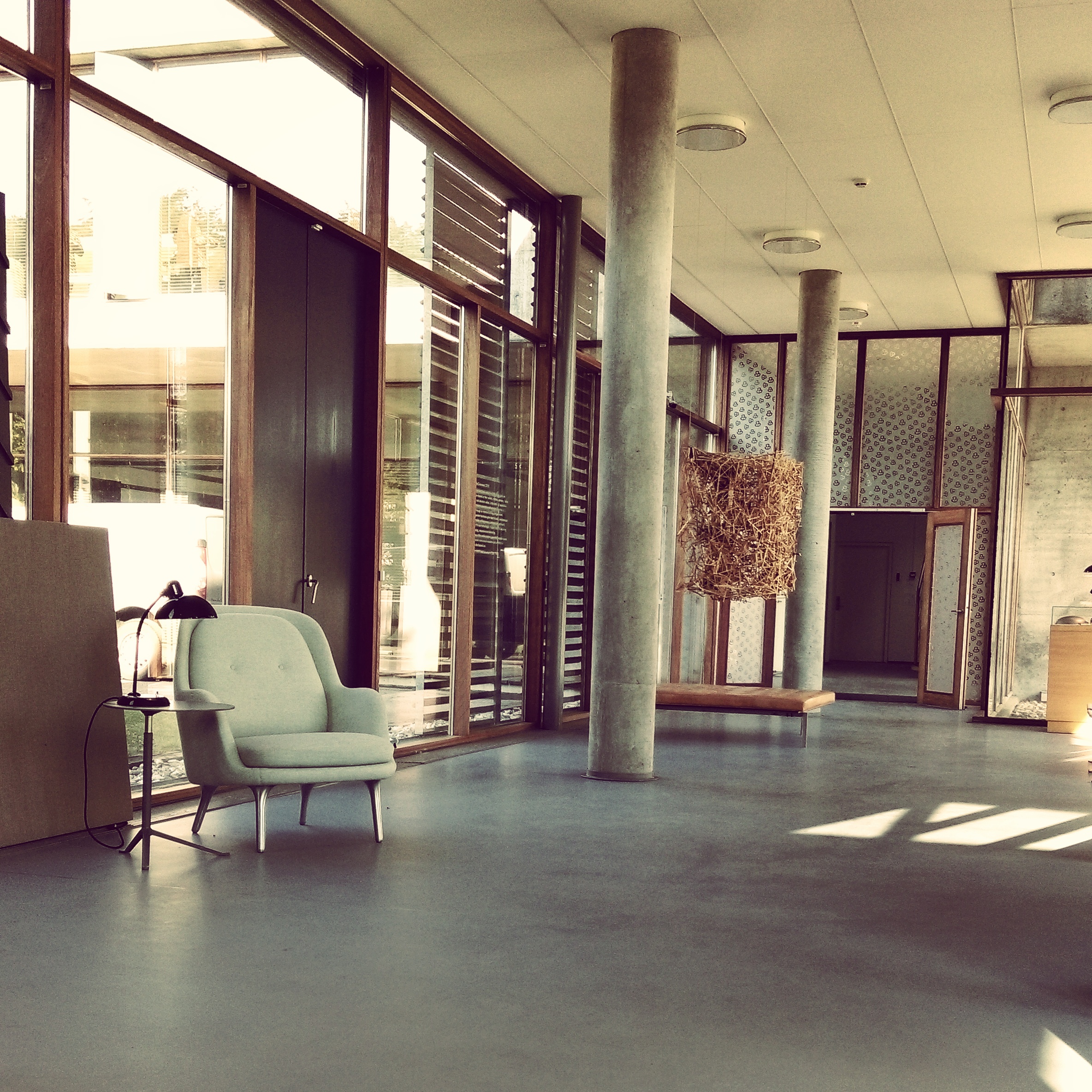 Lobby at Fritz Hansen's offices.